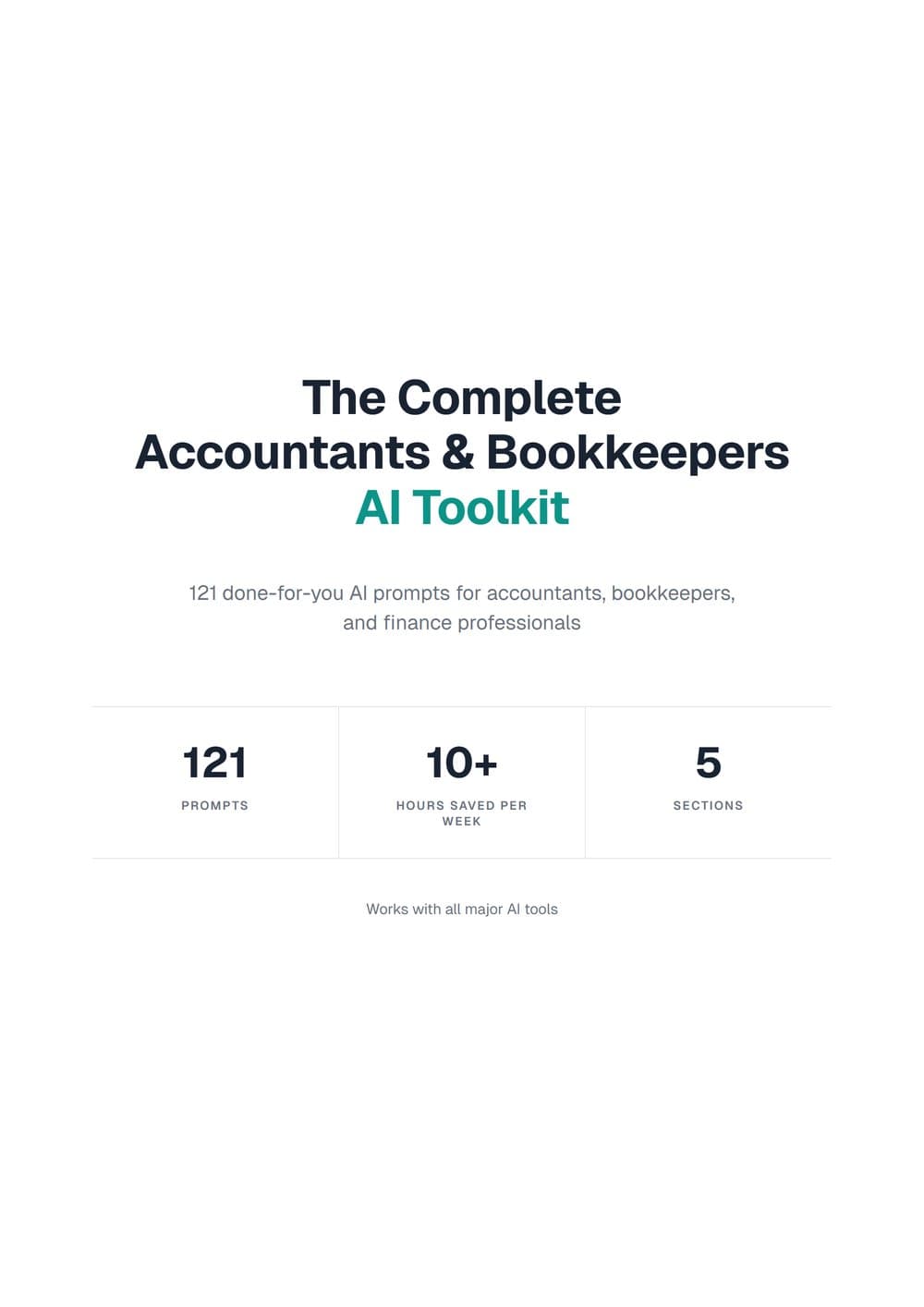 The Complete Accountants & Bookkeepers AI Toolkit
