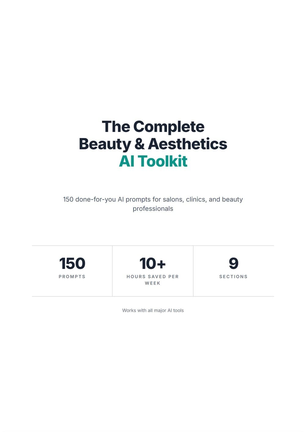 The Complete Beauty & Aesthetics AI Toolkit