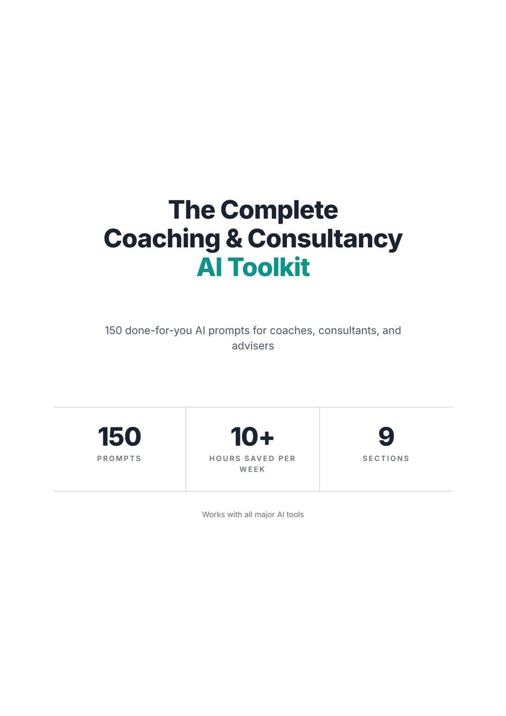 The Complete Coaching & Consultancy AI Toolkit
