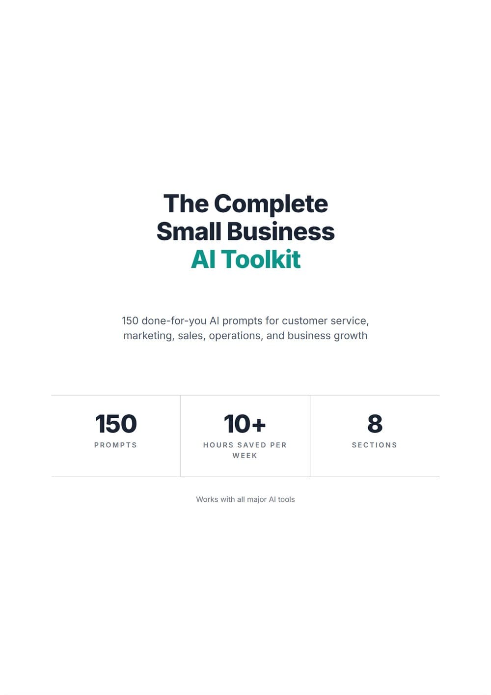 The Complete Small Business AI Toolkit