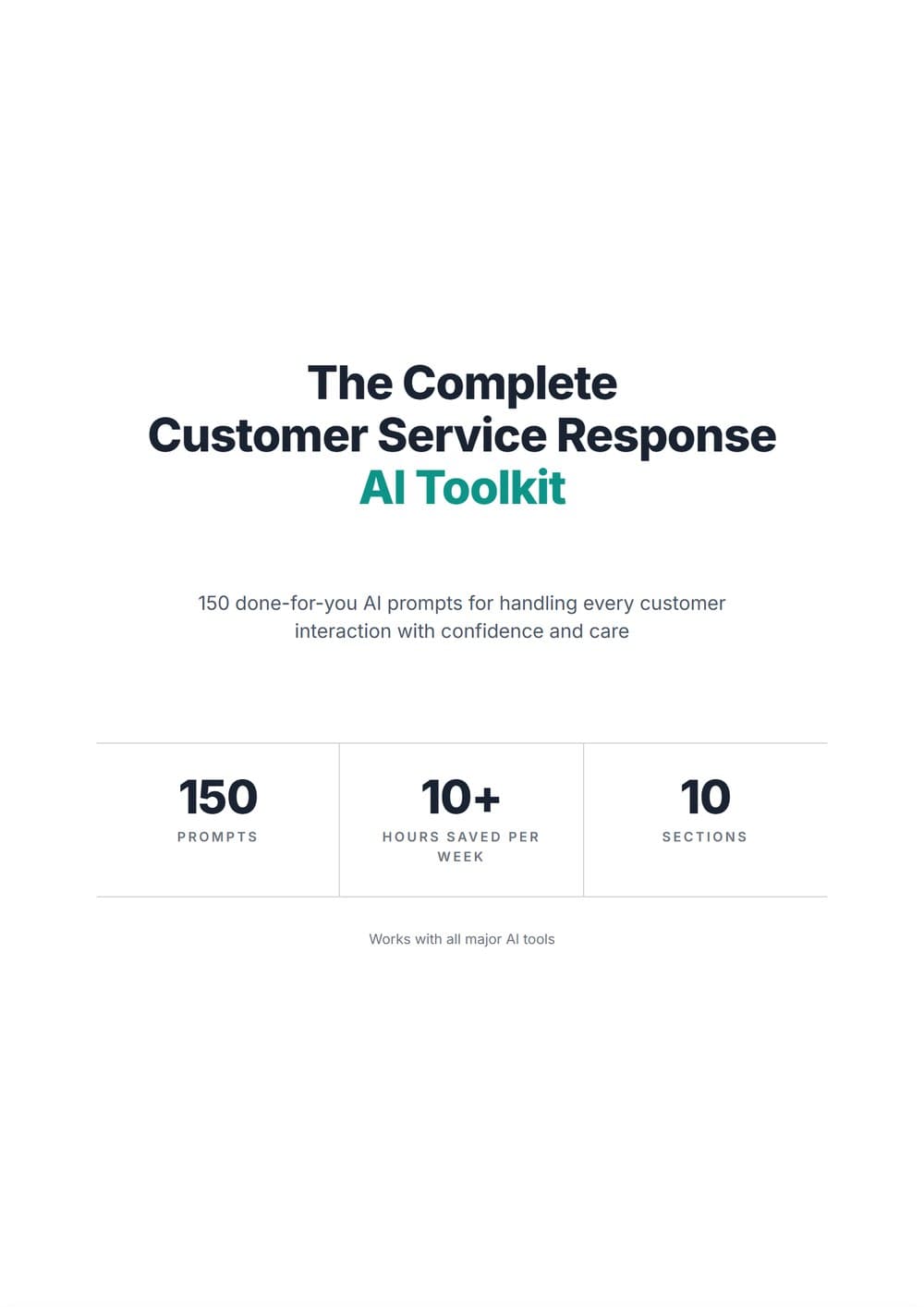 The Complete Customer Service Response AI Toolkit
