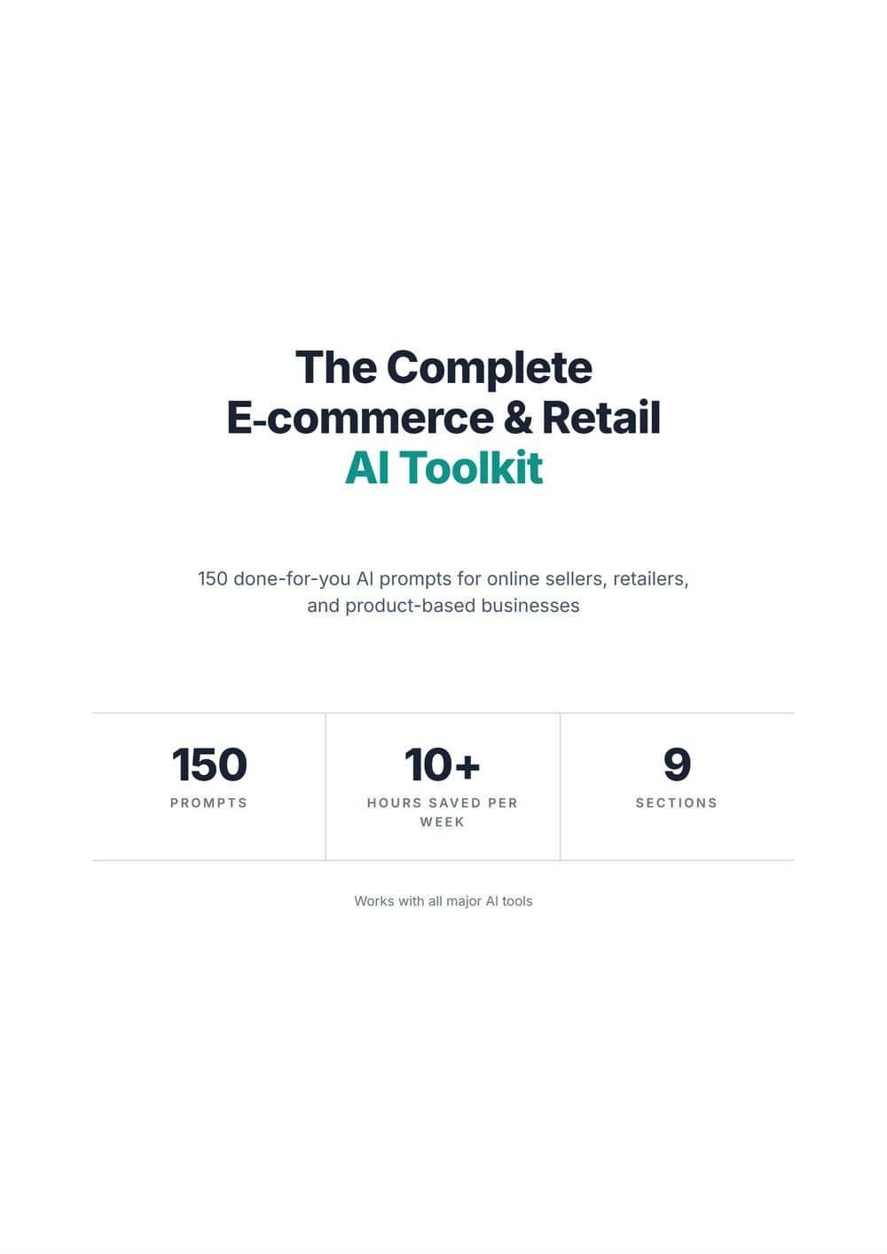 The Complete Ecommerce & Retail AI Toolkit