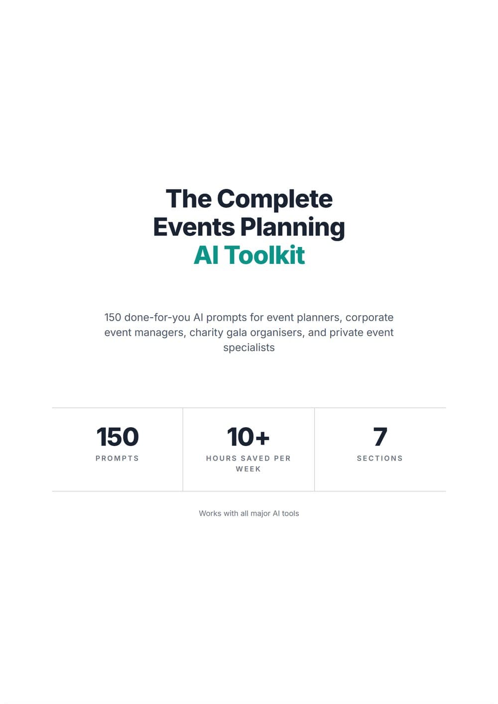 The Complete Events Planning AI Toolkit