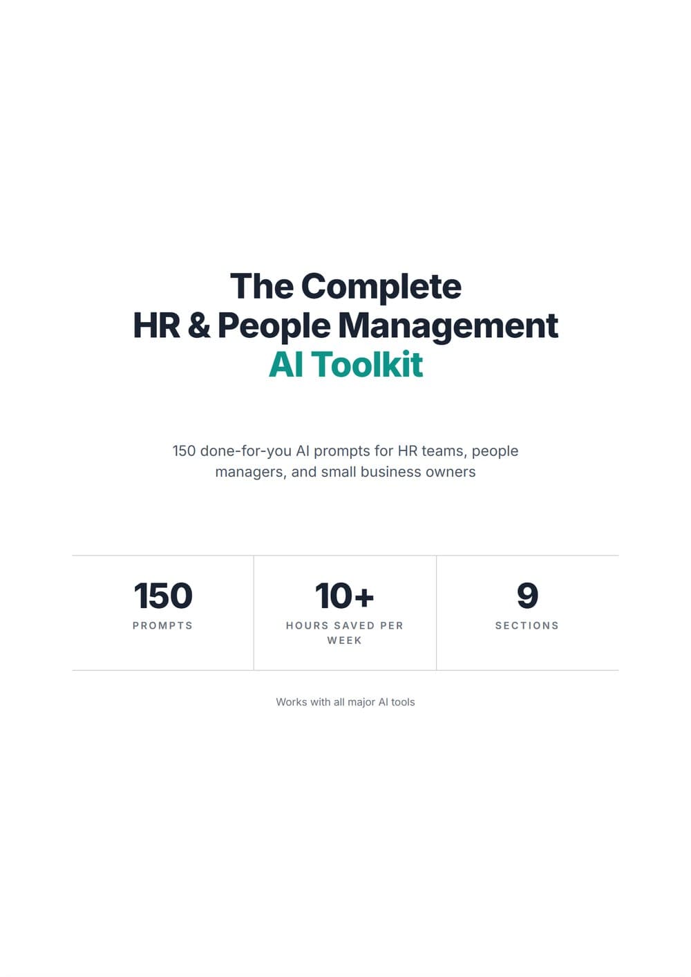The Complete HR & People Management AI Toolkit