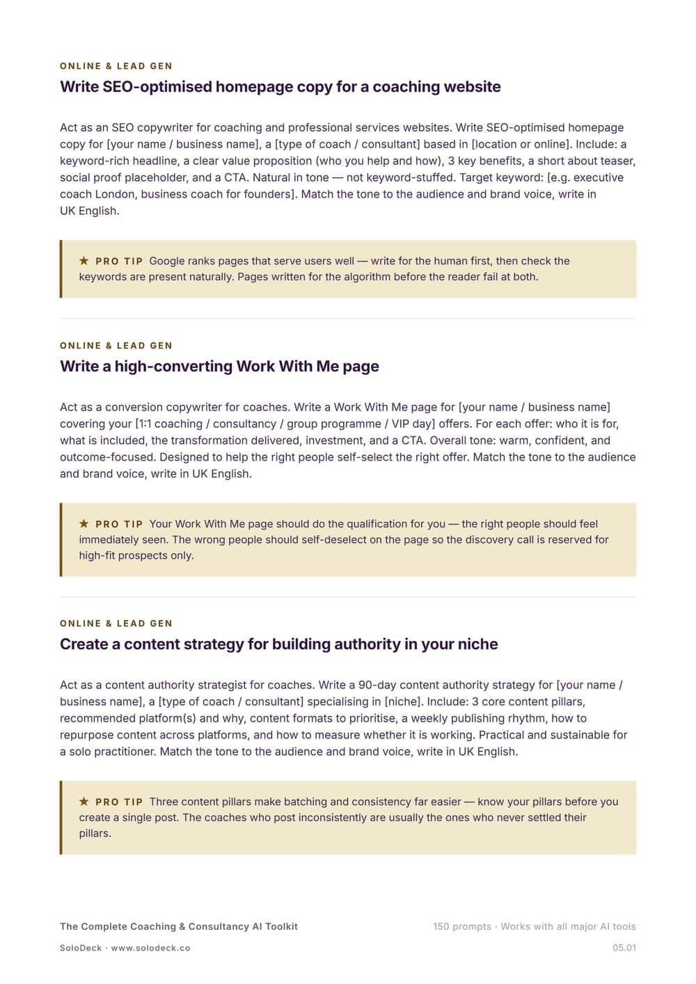 The Complete Coaching & Consultancy AI Toolkit — preview 2