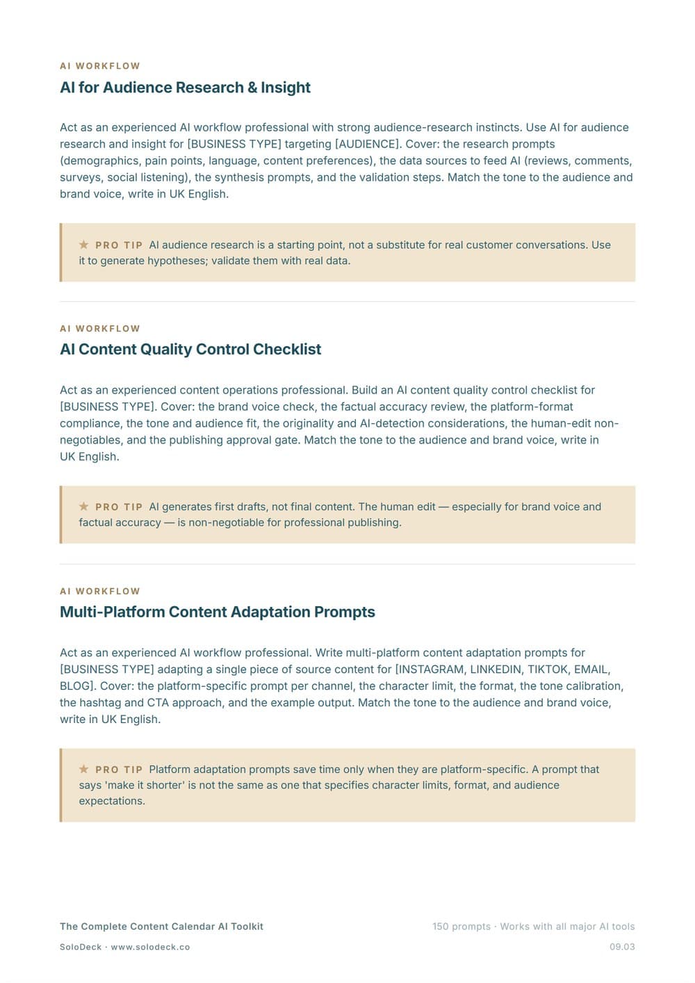 The Complete Content Calendar AI Toolkit — preview 1
