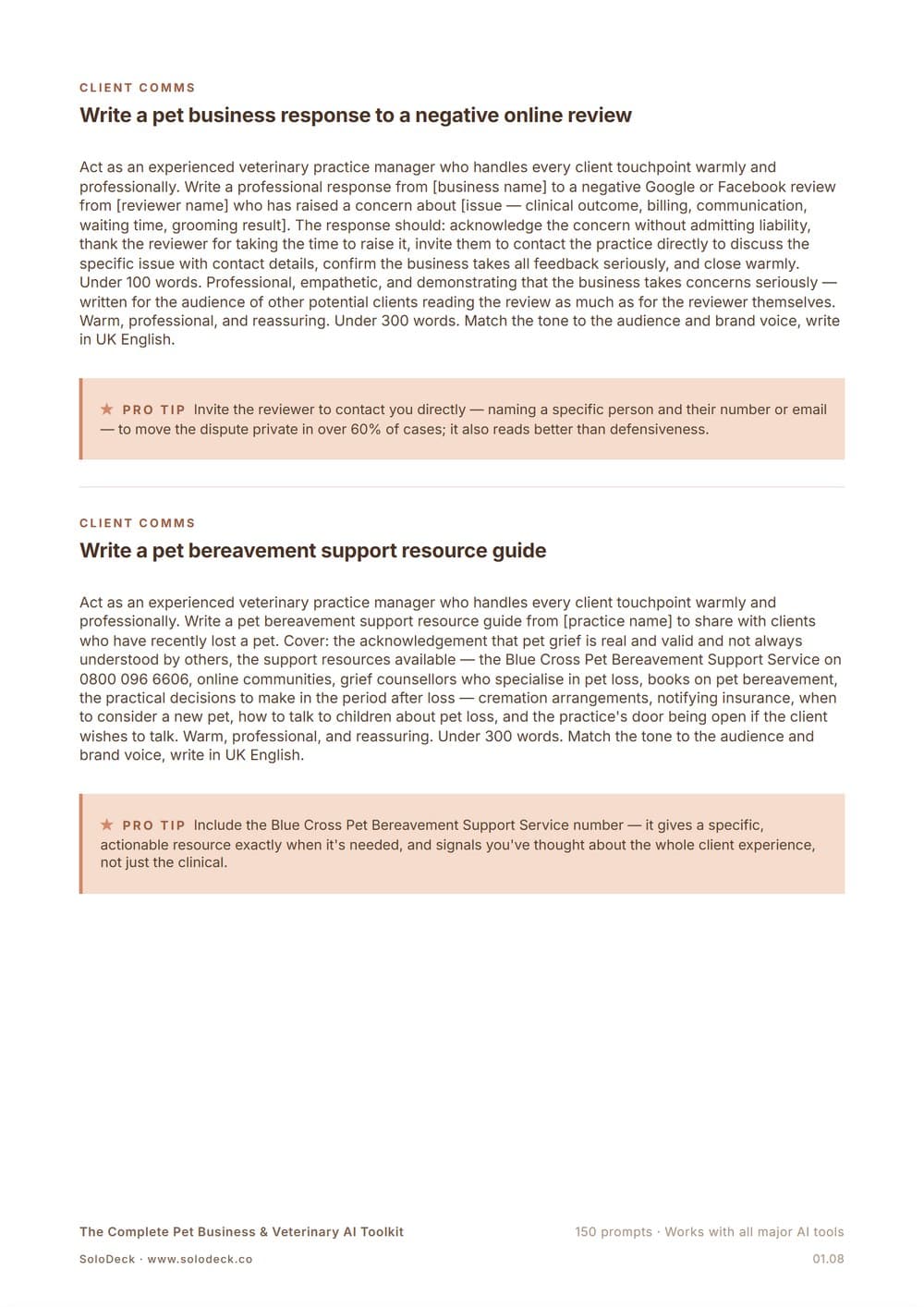 The Complete Pet Business & Veterinary AI Toolkit — preview 1