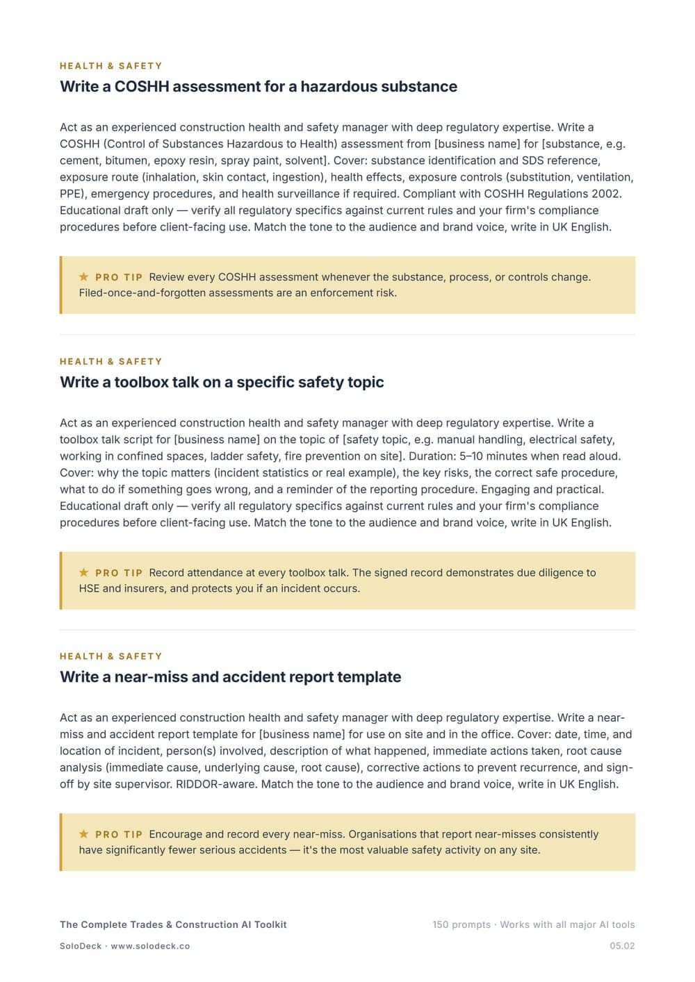 The Complete Trades & Construction AI Toolkit — preview 2
