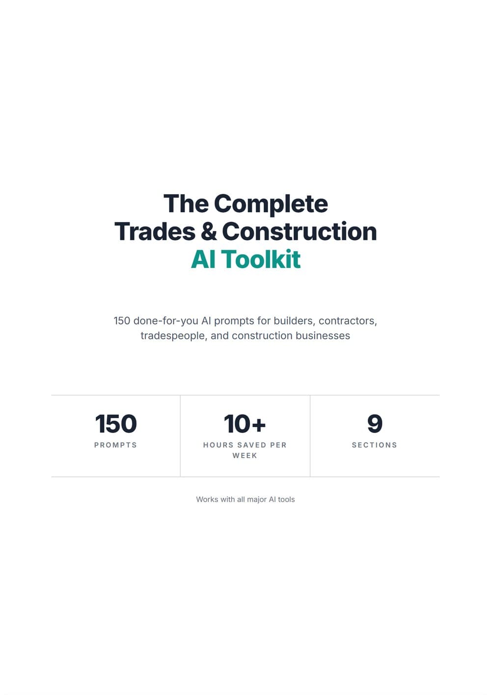 The Complete Trades & Construction AI Toolkit