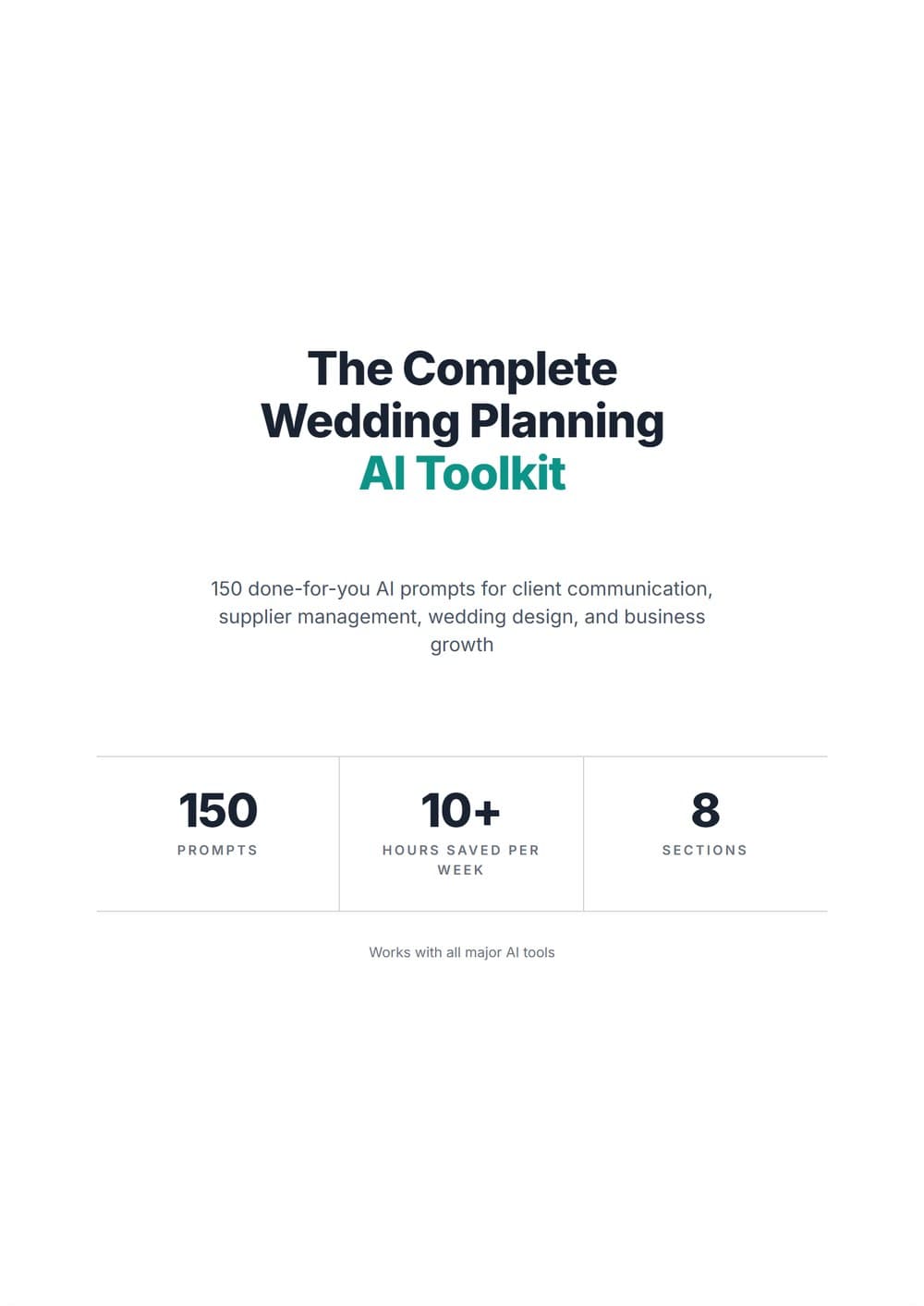 The Complete Wedding Planning AI Toolkit