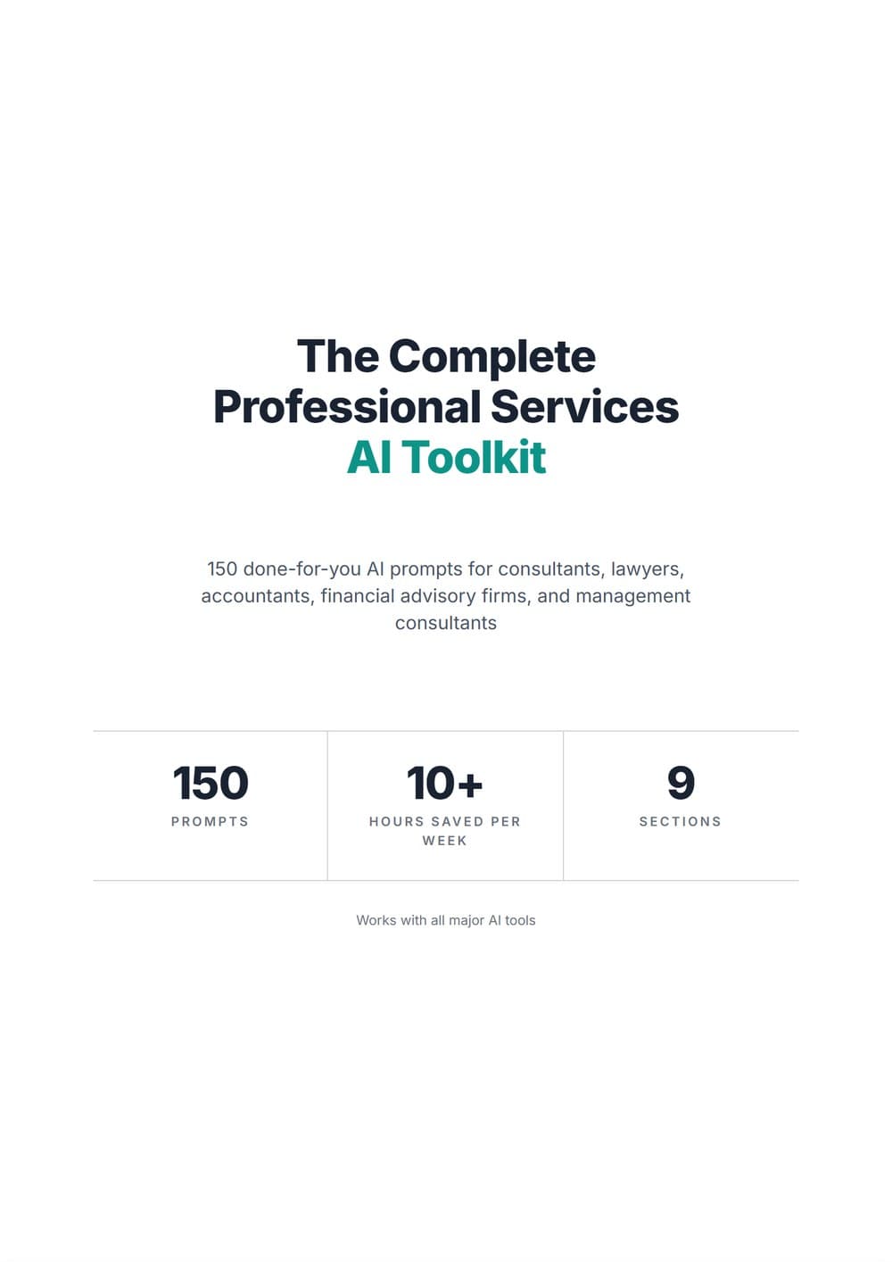 The Complete Professional Services AI Toolkit